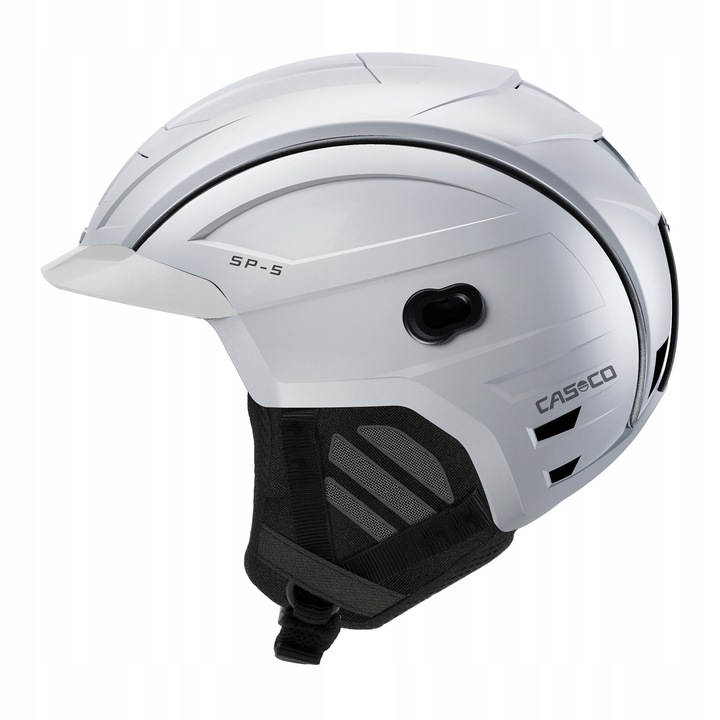Kask narciar cu vizier CASCO SP-5 alb 54-58 cm (M), pentru toate tipurile de munte, cu ventilatie pasiva