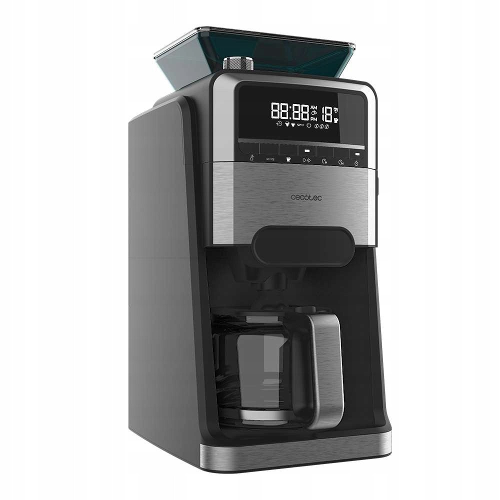 Ekspres Przelewowy Cecotec Coffee 66 Grind & Brew, Mlyn 1400W, 1.5l, 7 niveluri mlenie, inox
