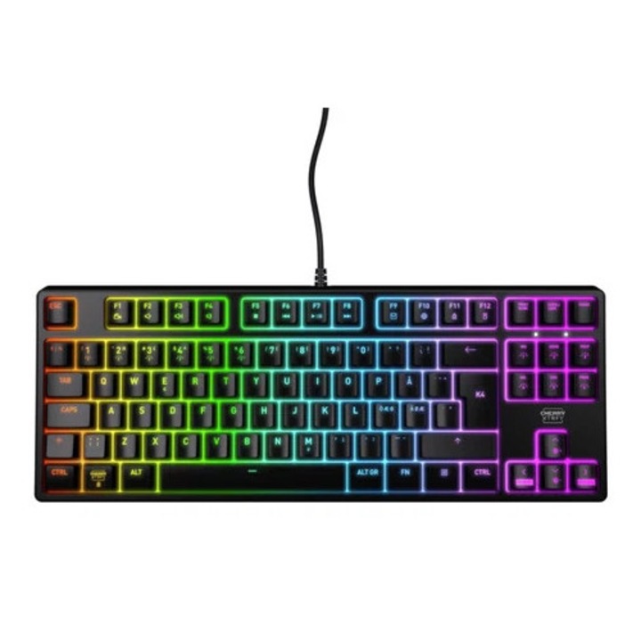 Tastatură mecanică CHERRY K4V2 TKL, cablu, MX Red, alb
