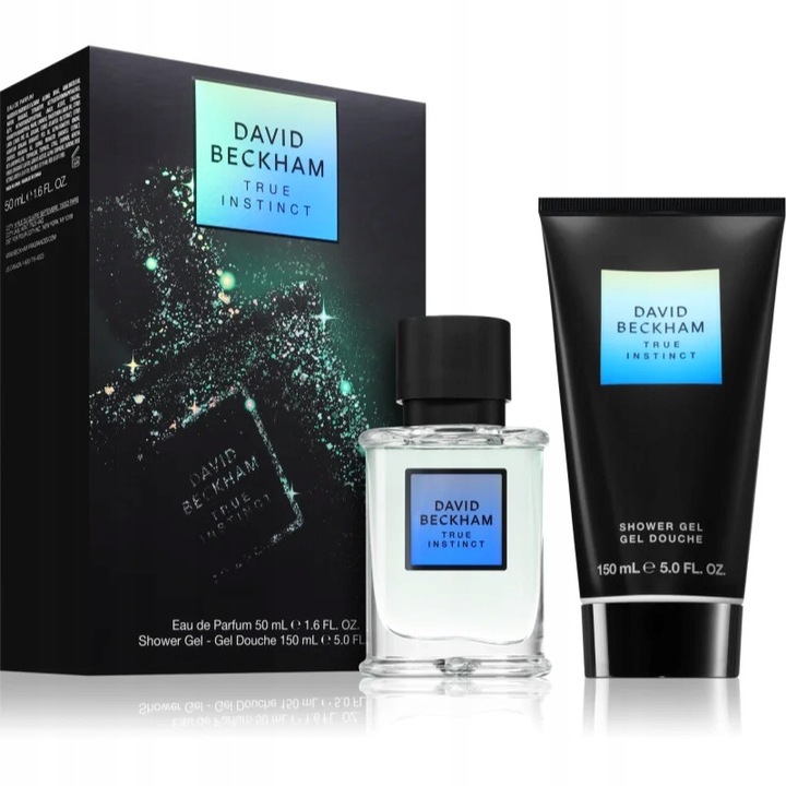Set cadou David Beckham True Instinct, parfum 50ml, gel de dus 150ml, pentru barbati