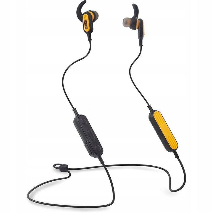 DeWalt DXMA190-9935-DWG vezeték nélküli fejhallgató, Bluetooth 5.0, 20 óra üzemidő, IP56