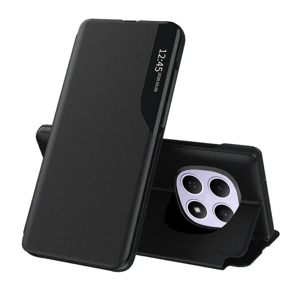 Husa pentru Xiaomi Redmi Note 15 5G / Poco M8 Tip Carte, S-View, Functie de Stand, Calitate Premium, Antisoc, Protectie Sporita, Negru