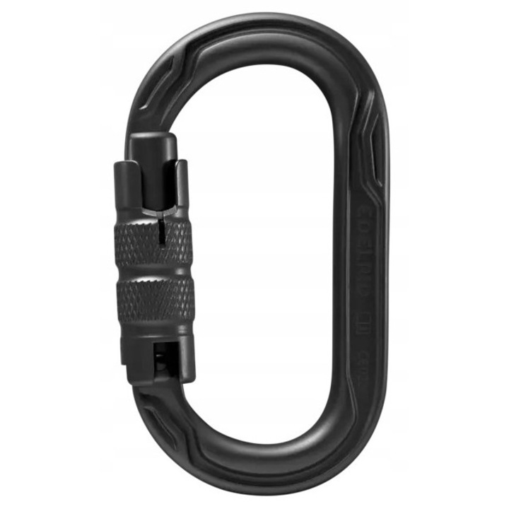 Karabiner oval Edelrid Power 2500, 64x110mm, inchidere tripla, aluminiu