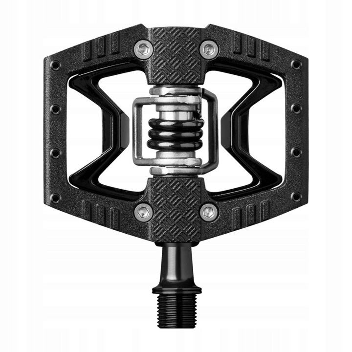 Pedale bicicleta Crankbrothers Double Shot 3, hibrid, 8 pini reglabili, 57 mm q-factor, 94x76mm, negru