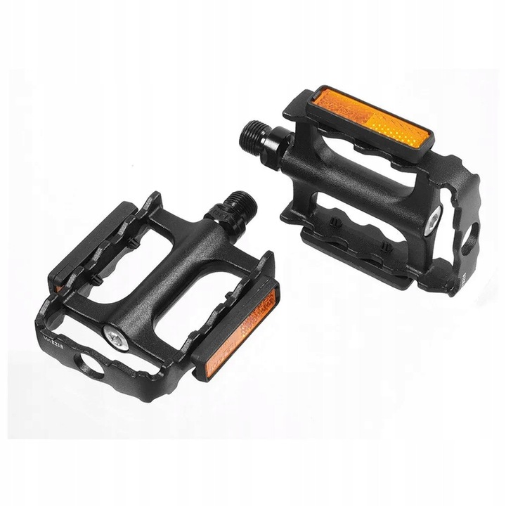 Pedale bicicleta MTB-SL, Ergotec, platforme, aluminiu 6061, 9/16", negru, 85x65x23mm