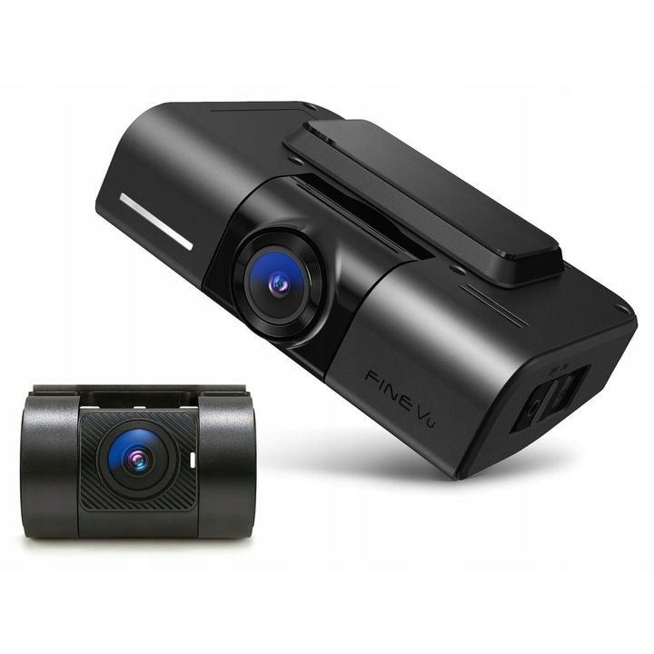 FineVu GX4K videórögzítő, 4K UHD + FHD, Wi-Fi, GPS, 128GB, teljes készlet