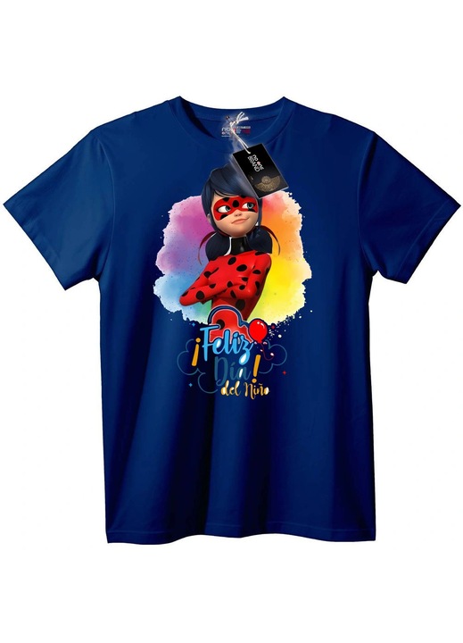 Tricou Ladybug Petrecere pentru copii, Bleumarin