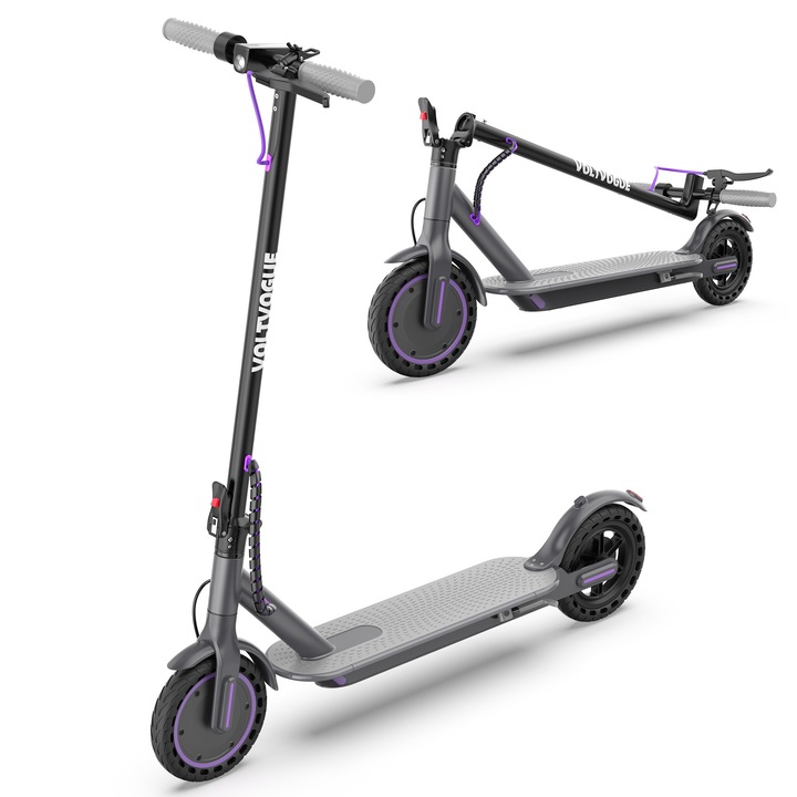 Trotinetă electrică VOLTVOGUE, 350W, viteză maximă 19 mph, anvelope solide 8.5", pliabilă