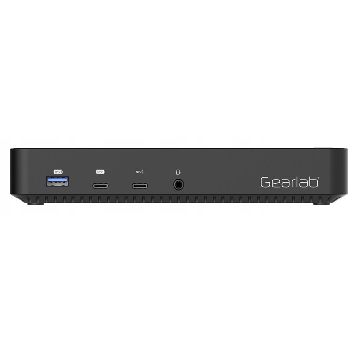 Statie de docare Gearlab GLB232004, 3x HDMI, 2x DisplayPort, negru, 28x4,2x21cm, 130W