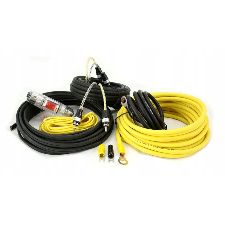 Set cabluri difuzoare Hollywood PRO-28, 8GA, 80A, 600W, 5m