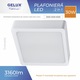 Plafoniera LED patrata GELUX GRANADA, 30W, cu schimbarea temperaturii de culoare
