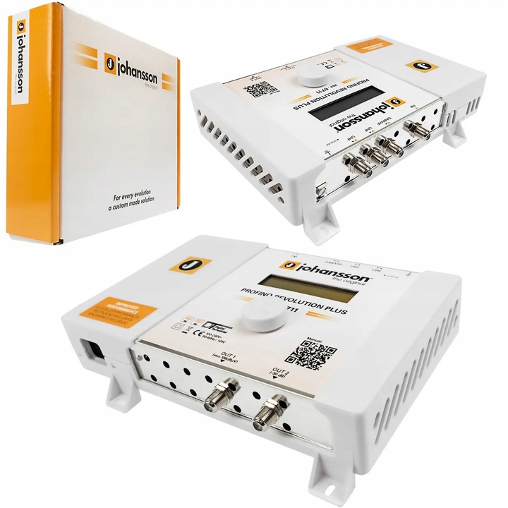 Усилвател Johansson Profino Revolution 6711, 2xUHF+VHF/DAB+FM, 30 канала, 165x217x59mm