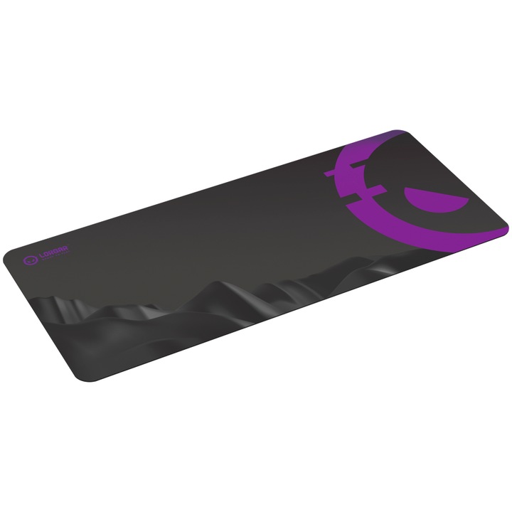 Mouse Pad LORGAR MPA15XL, 900 x 400 x 3, poliester, Negru/Mov