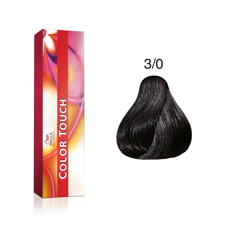Vopsea semi-permanenta Wella Color Touch 3/0, negru, 60 ml