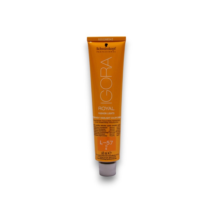 Vopsea de păr, Schwarzkopf Professional, Igora Royal, L-57 Blond cupru, 60 ml