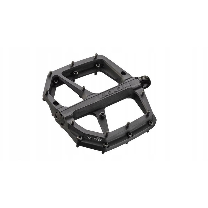 Pedale bicicleta Look Trail Roc Plus, platforma din aluminiu, 107x107mm, 197g, negru