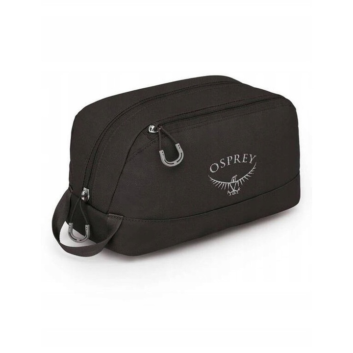 Органайзер за тоалетни принадлежности Osprey Daylite Toiletry Kit, черен, голям размер, лесен за почистване