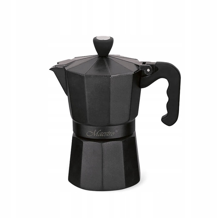 Maestro kotyogós kávéfőző, 300 ml, 6 csésze, alumínium, modern design