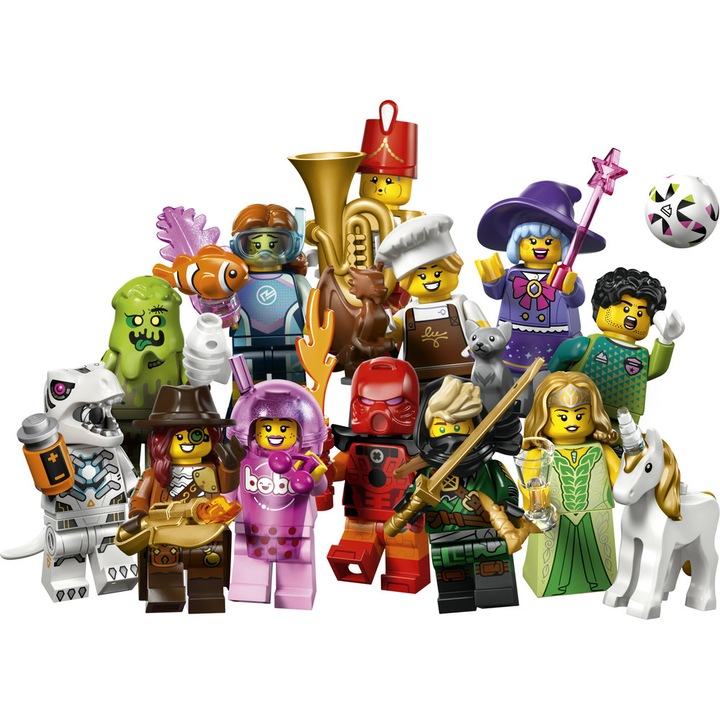 Set de constructie Minifigurine LEGO® - Seria 29 - Cutie misterioasa de jucarie 71052, Jucarii pentru Copii, Jocuri interactive, Jucarii pentru Baieti si Fete, Idee de Cadou pentru Copii, 8 piese