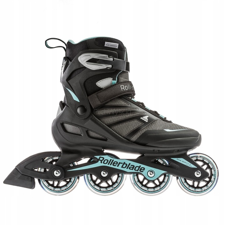 Rolki Rollerblade Zetrablade W 42,5 Czarno/Turkusowe, cu roti de 80mm, set complet