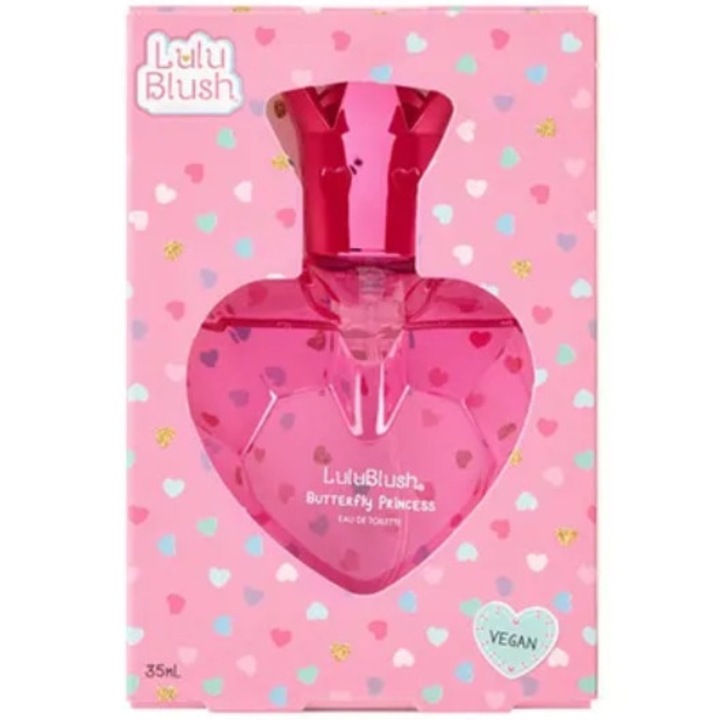 Apa de toaleta cu parfum dulce floral-fructat, Sticla in forma de inima, Pentru copii