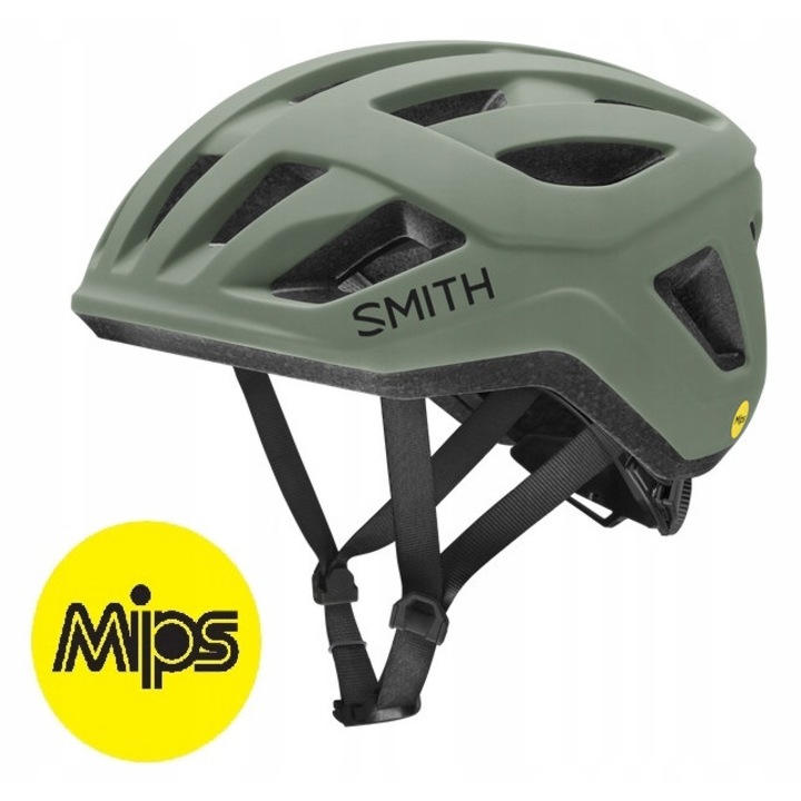 Kask Smith Signal MIPS, matt zsályazöld Khaki, M 55-59 cm, 300g, 20 szellőzőnyílás