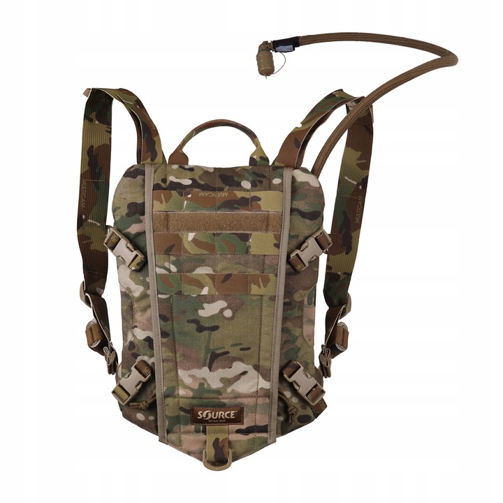 Source Tactical Rider hidratációs hátizsák, 3 l, multicam, 36x25x7 cm, túrázáshoz
