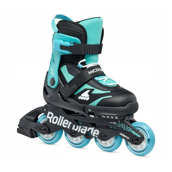 Rolki pentru copii Rollerblade Microblade, 33-36,5, 4 dimensiuni ajustabile, 72mm, confortabile