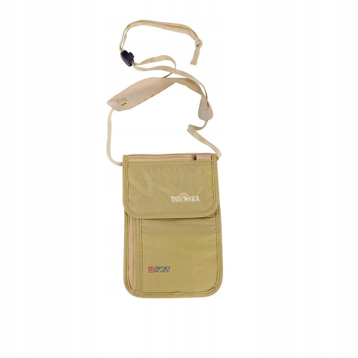 Tatonka Skin Neck RFID B nyakba akasztható pénztárca, bézs, 19x13x1cm