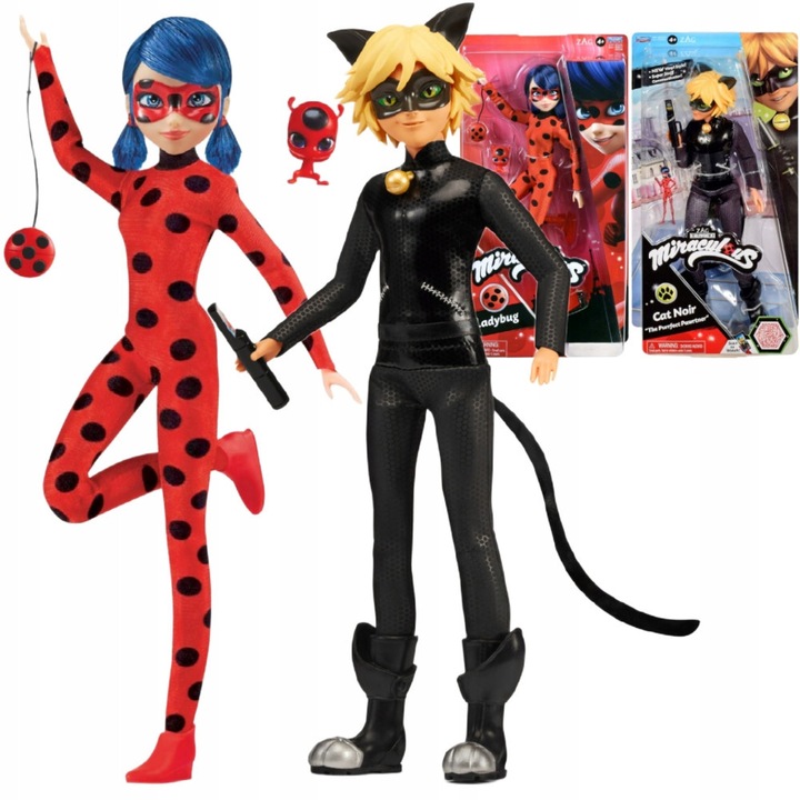 Set papusi Miraculous, Playmates Toys, plastic, 8 ani+