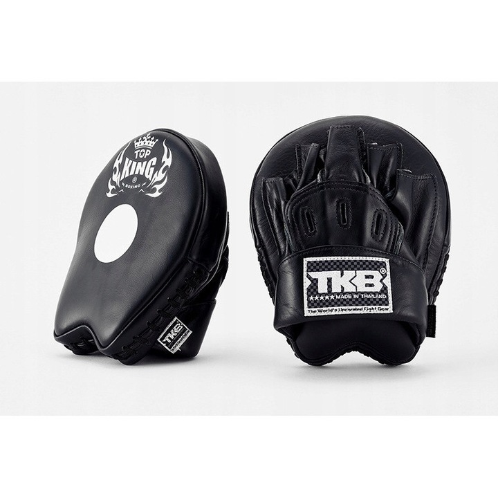 Tarcze de antrenament Top King TKFMU "Ultimate", 2 bucati, negru, piele naturala, pentru box si MMA