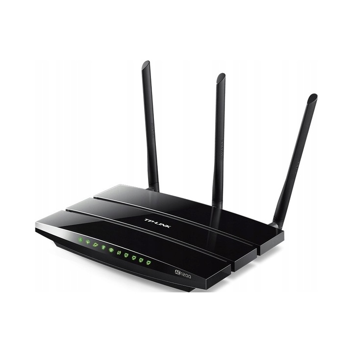 Router wireless TP-Link Archer VR400, 3 antene, 867 Mb/s, 4 porturi RJ-45, negru, 243.5x32.7x167.5mm
