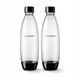 SodaStream Fuse 2x1l palack szett, újrahasználható, fekete