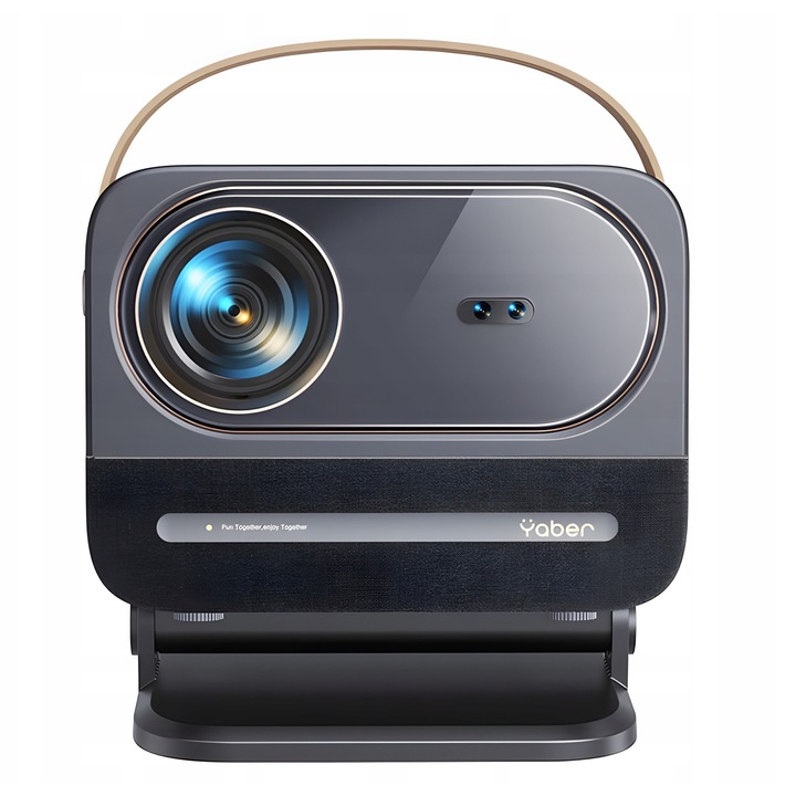 Videoproiector Yaber U12, 1080P, 700 ANSI lumeni, Wi-Fi 6, Bluetooth 5.0, 25x22.5x19.3cm, set complet