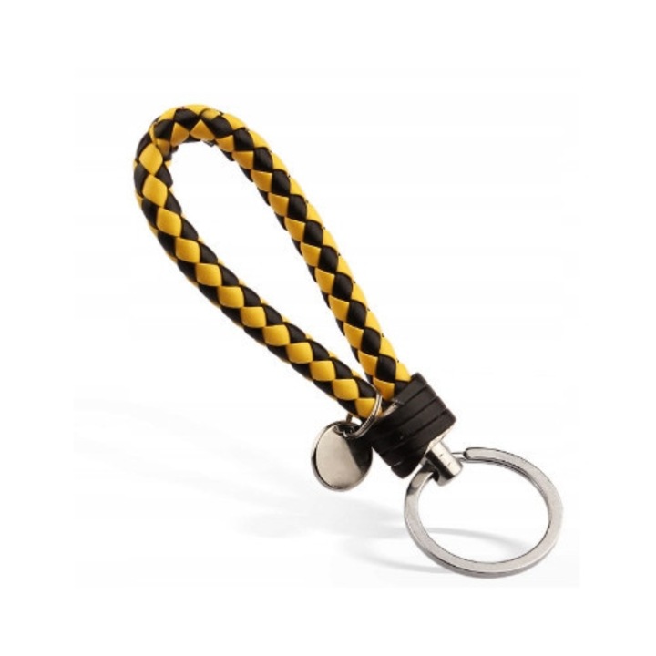 Breloc din piele sintetica, 12cm, argintiu, set de brelocuri