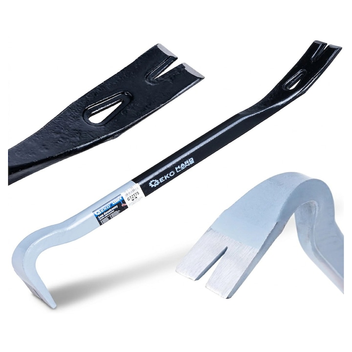 Ranga cu 2 capete Geko, 450mm, otel calit, gri-negru