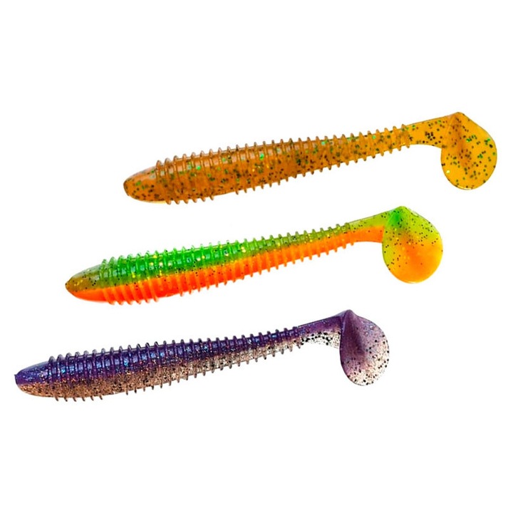Naluca soft Crazy Fish Vibro Fat 145mm culoare m119 Squid