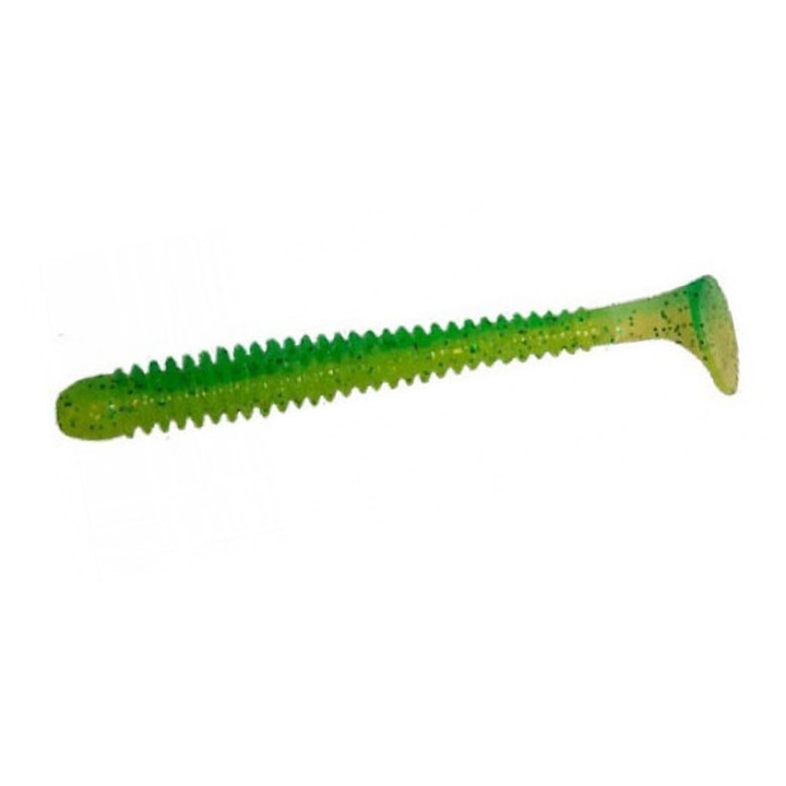 Naluca soft Crazy Fish Vibro Worm 85mm culoare 7d Squid