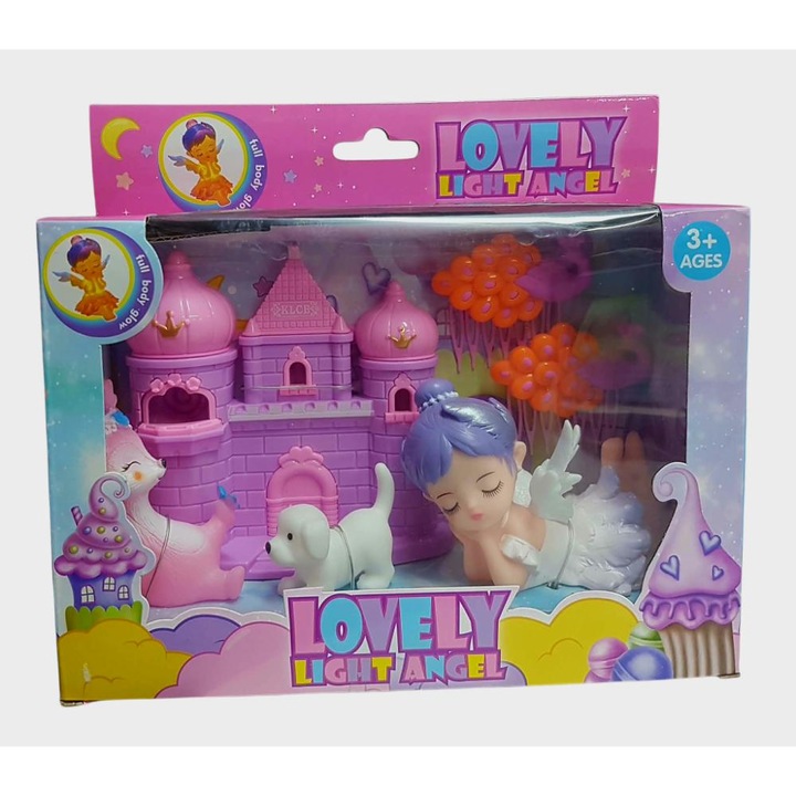 Set de joaca Castel cu ingeras si catei