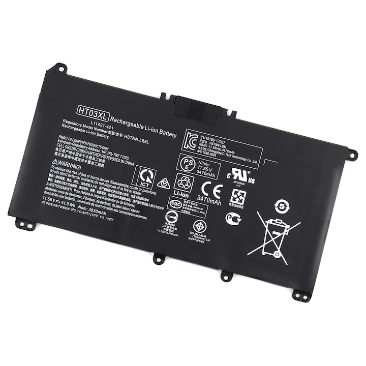 Baterie compatibila cu HP HSTNN-IB8O Oem, HSTNN-LB8M Oem, HSTNN-UB7J Oem, HT03XL Oem, L11119-855 Oem, L11421-1C1 Oem 41.9Wh