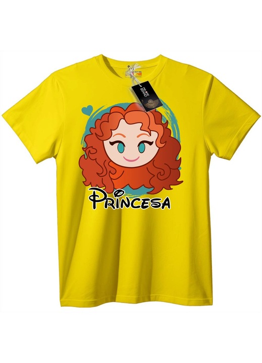 Hercegnő rajzfilm póló, Sárga