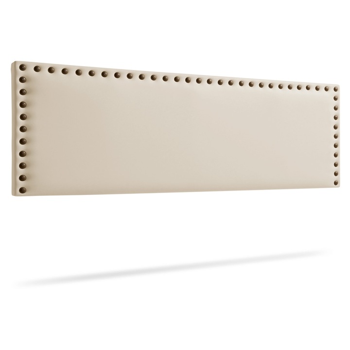 MODENA Kárpitozott Fejtámla Bársony 130x55x8 cm - Törtfehér - Moonia