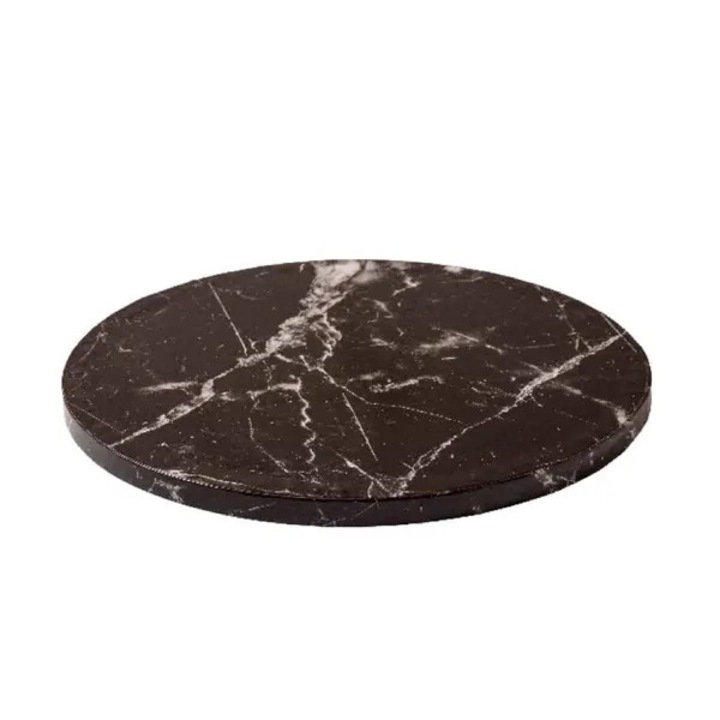 Platou rotund pentru tort, marmura neagra, Ø36x1.2cm