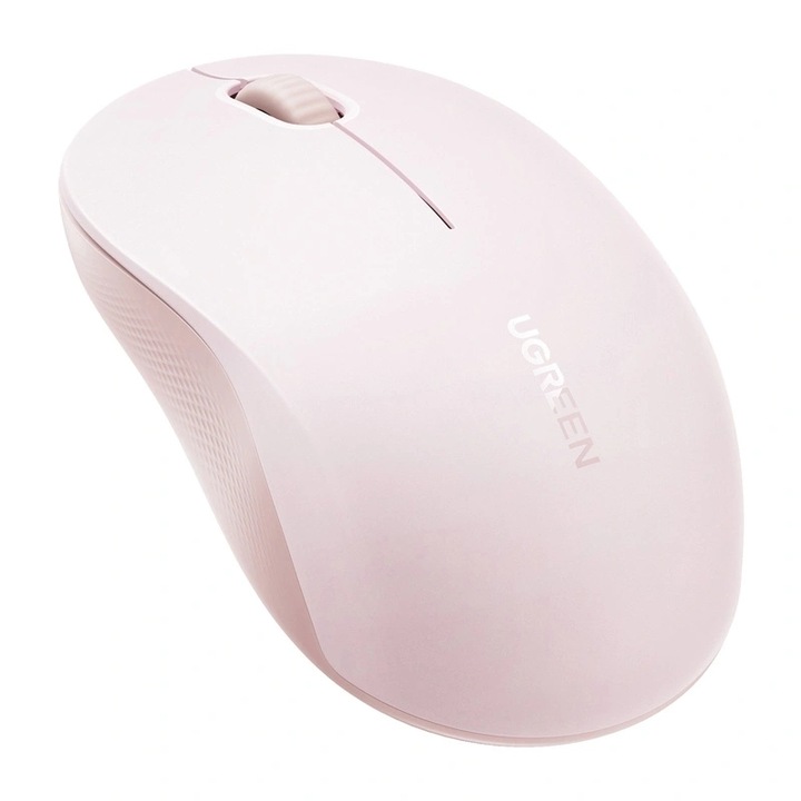 Mouse wireless UGREEN M331, 3 butoane, Bluetooth 5.4, Wireless, 4000 DPI, Roz