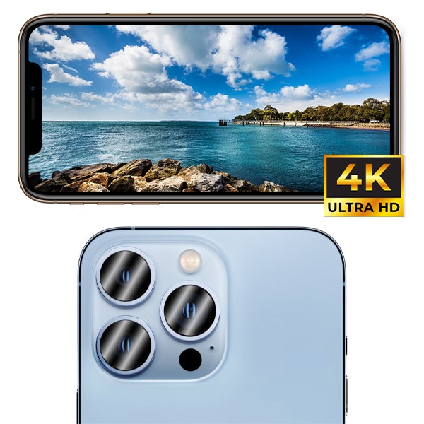 Set de 2 protectii camera foto GrizzGlass HybridGlass compatibile cu Motorola Moto G77, Transparent