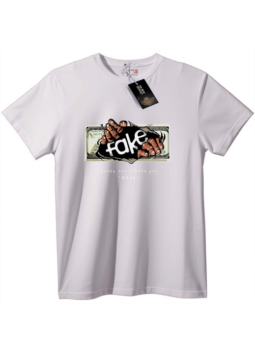 Póló Hamis pénz, igazi te, Fehér