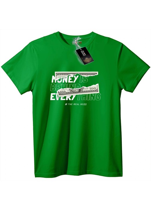 Póló A pénz minden mögött áll, Zöld