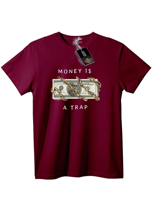 Póló A pénz csapda, Bordó