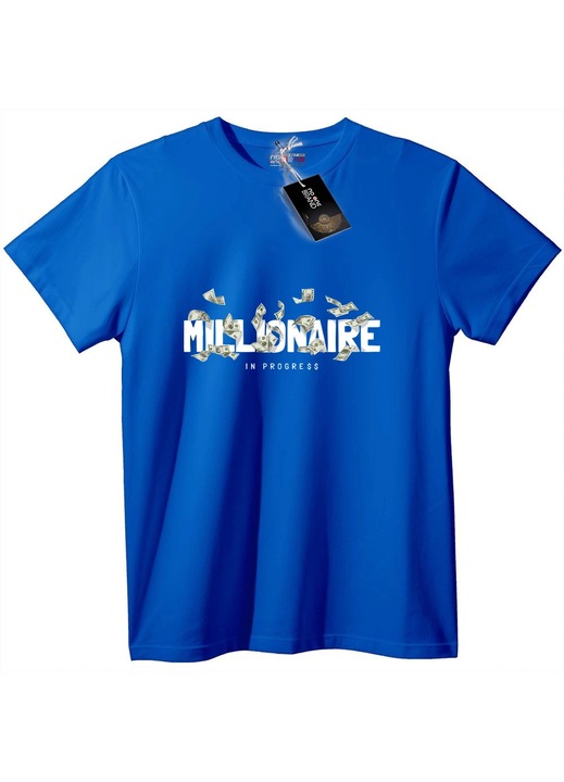Póló: Milliomos leszek, Kék