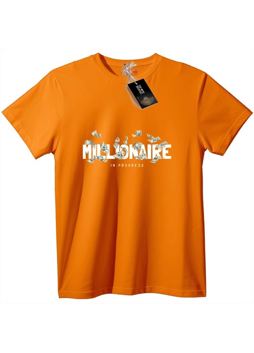 Póló: Milliomos leszek, Narancssárga